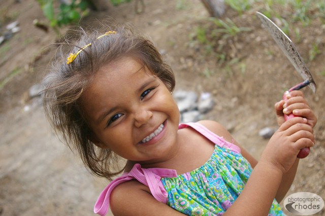 One of the sweetest little girls - Angie - loved posing for me